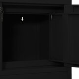  Uredski ormarić crni 90 x 40 x 102 cm čelični | shoptok.hr