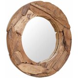  Ukrasno Ogledalo od Tikovine 80 cm Okruglo | shoptok.hr