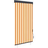 vidaXL Zunanje rolo senčilo 100x250 cm belo in oranžno, (20774664) | Shoptok.si