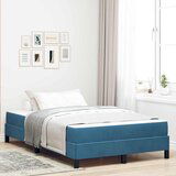vidaXL Boxspring krevet s madracem Tamno plava 120 x 200 cm Baršun Cijene