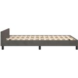  Posteljni okvir z vzglavjem temno siv 120x200 cm žamet, (20788229) | Shoptok.si