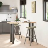  Noge za barski stol 4 kom. antracit 100-102 cm čelik | Eponuda.ba
