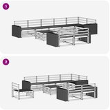  Set vanjskih sofa 9 kom. | shoptok.hr