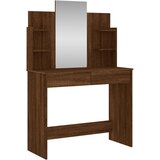  Toaletni stolić s ogledalom boja smeđeg hrasta 96 x 39 x 142 cm | shoptok.hr
