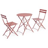 BIZZOTTO Željezni vrtni blagovaonski set boje terakote za 2 osobe Austin – | shoptok.hr
