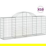  Lučne gabionske košare 10 kom 200x30x80/100cm pocinčano željezo Cijene