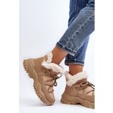 EVENTO Women's Beige Fur-lined Ankle Boots Cresandi | ePonuda.com