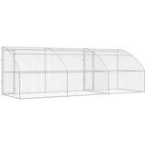  Kućica za pse s pohranom 3 pcs Srebrno 6 x 2 x 2 m Čelik | shoptok.hr