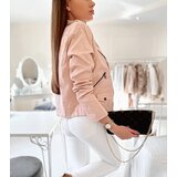 Gemre Pink faux leather biker jacket Tricia | shoptok.hr