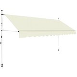 Maison Chic Ročno zložljiva tenda - Senčniki 350 cm krem, (22041442) | Shoptok.si