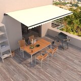 vidaXL Ročno zložljiva tenda 600x350 cm krem Cene