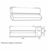  magnetic slim svetiljka LED26-ZD-12F 10W 3000K 150° 48V dc crna | ePonuda.com
