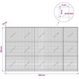  Gabion s žicom debljine 3 5 mm i mrežom 5x5 cm 250x10x150 cm - 10 cm 150 cm 250 cm | shoptok.hr