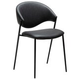 DAN-FORM Denmark Crna blagovaonska stolica od umjetne kože Zone – | shoptok.hr