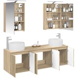  Set ormarića za kupaonicu 5 kom. Hrast sonoma Konstruirano drvo | shoptok.hr