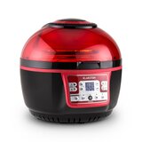 Klarstein vitair turbo, 1400 w, 9 l, friteza na topli zrak, gril, pečenje, rdeče-črna Cene