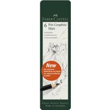 Faber-Castell Svinčnik Pitt Graphite Matt set 6 (2B, 4B, 6B, 8B, 10B, 12B), (22005556) | Shoptok.si