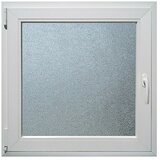 PVC prozor s kvakom, ornament (50 x 50 cm, Smjer otvaranja: Lijevo) | shoptok.hr
