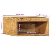 vidaXL Stenska TV omarica 40x30x19 cm trden robusten mangov les | Shoptok.si