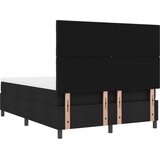 vidaXL Box Spring krevet s madracem i klupom Crna 140x200 cm Tkanina | shoptok.hr