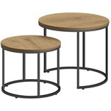  Set okruglih stolića - hrast / crne noge | shoptok.hr