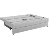 P & B ZOFA S POSTELJNO FUNKCIJO, metino zelena tekstil, leseni material | Shoptok.si