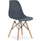 Brandless Stol iz temnega skrilavca OSAKA / naravne noge x 1, (22030777) Cene
