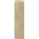  Regal za knjige s vratima boja hrasta 136x37x142 cm drveni | Eponuda.com