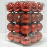 Olimp Sport Novogodišnje kugle za jelku set 36 komada crvena boja | ePonuda.com