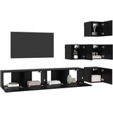  Set TV komoda 6 pcs 80 x 30 x 30 cm Crni hrast | shoptok.hr