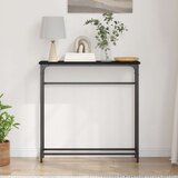 Konzola Crni hrast Metalni okvir MDF ploča Kompaktno Izdržljivo | shoptok.hr