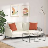 vidaXL Blazine za kavč 2 pcs Rdeče oranžna 45 x 45 cm Žametna tkanina | Shoptok.si