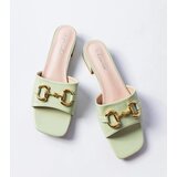 Gemre Green heeled flip-flops with a chain Chabot | shoptok.hr
