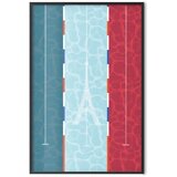  Plakat - Illustration of a Pool Against the French Flag 29.7x42 Crni okvir | shoptok.hr