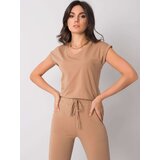 BASIC Feel Good T-shirt-RV-TS-6108.04-camel | Shoptok.si