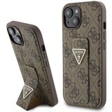 Guess GRIP STAND OVITEK 4G TRIKOTNIK STRASS ZA IPHONE 15 - OVITEK RJAV, (21833266) | Shoptok.si