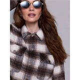 Sinsay Karirana košulja-jakna s udjelom viskoze | shoptok.hr