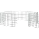  Ograda za životinje s 12 ploča 54 x 60 cm od pocinčanog željeza | Eponuda.com