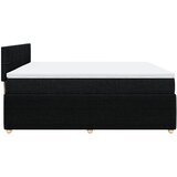  Krevet s oprugama i madracem crni 200x200 cm od tkanine | shoptok.hr