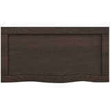  Stenska polica temno siva 40x30x(2-6) cm trdna hrastovina | Shoptok.si