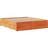 Krevet s regalom za knjige bez madraca 200x200 cm od borovine | shoptok.hr