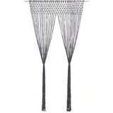 vidaXL Zavesa makrame antracitna 140x240 cm bombaž, (21024731) Cene