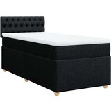 vidaXL Krevet s oprugama i madracem crni 100 x 200 cm od tkanine | shoptok.hr