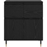  Kreveta Crni hrast 60 x 35 x 70 cm Obrađeno drvo i čelik | shoptok.hr