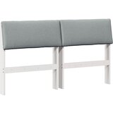 vidaXL Tapecirano vzglavje Svetlo siva 150 cm Masivno borovo les, (5000109633) | Shoptok.si