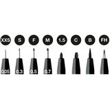  SET PITT ARTIST PK8 BLACK FABER-CASTELL 167158 BLISTER | shoptok.hr