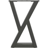  Noge za klub stolić 2 kom. antracit 38 x (42-43,3) cm čelik | shoptok.hr