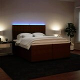  Krevet s oprugama i madracem ružičasti 200x200 cm baršunasti | shoptok.hr