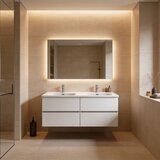 Hanah home kupatilski ormarić sa lavaboom simple, 120 cm, beli Cene