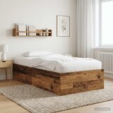  Okvir kreveta za pod Staro drvo 80 x 200 cm Konstruirano drvo | shoptok.hr